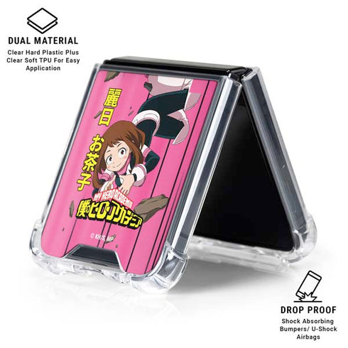 My Hero Academia Ochaco Uraraka Season 4 Galaxy Z Flip6 Clear Case